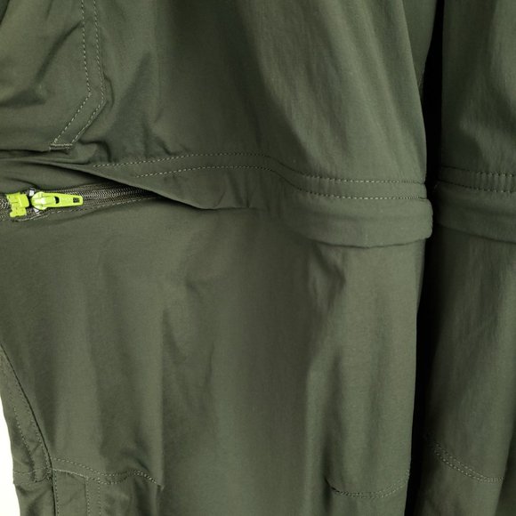 REI Co-op Sahara Women's Convertible Pants Green Outdoor Hiking Lightweight 20W - Picture 3 of 10